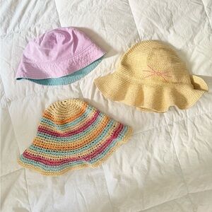 Set of summer hats